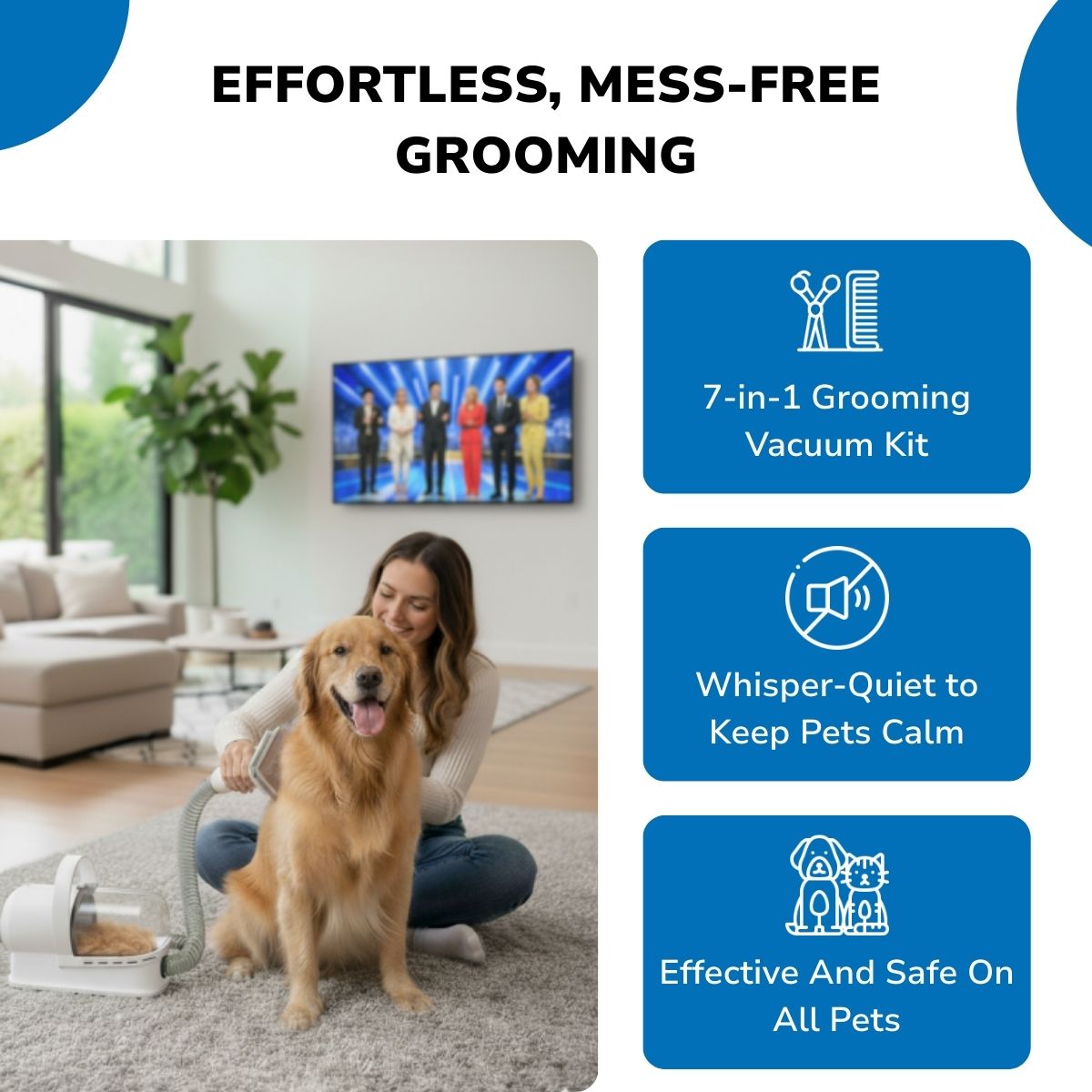 PureFur Pro - Professional Pet Grooming Vacuum Kit